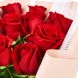 Букет из 15 красных роз (60 см)