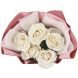Букет из 5 белых роз (60 см)