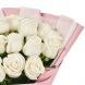 Букет из 15 белых роз (60 см)