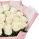 Букет из 21 белой розы (60 см)
