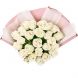 Букет из 25 белых роз (60 см)