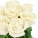 Букет из 7 белых роз Премиум (80 см)