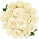 Букет из 15 белых роз Премиум (80 см)