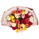 Букет из 25  разноцветных  роз Кения