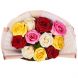 Букет из 11 разноцветных роз (60 см)