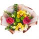 Букет из желтых орхидей и розовых роз