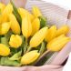 Букет из желтых голландских тюльпанов