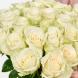 Букет 25 белых кенийских роз