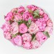 Букет из 15 нежно-розовых пионов