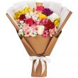 Букет разноцветных роз и альстромерий Конфетти