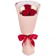 Букет из 5 красных и белых роз (60 см)