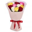 Букет из 11 разноцветных роз (60 см)