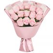 Букет из  15 розовых роз (60 см)