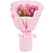 Букет из розовых голландских тюльпанов