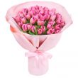 Букет из розовых голландских тюльпанов