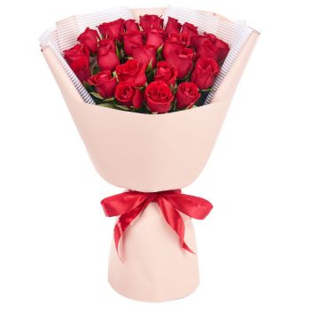 Букет из 25 красных роз Кения