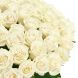 Букет из высоких белых роз (80 см)