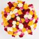 Букет от 15 разноцветных роз Кения