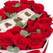 Букет из красных роз в коробке Любимой маме