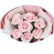 Букет из  7 розовых роз (60 см)
