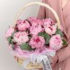 Корзина с пионами Садовое Великолепие