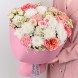 Букет из хризантемы, розы, гвоздики и матрикарии Искренность