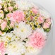 Букет их хризантемы и гвоздики Сияние