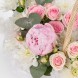 Корзина из роз, хризантем и пионов Нежный танец
