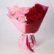 Красно-розовый букет французских роз Страстные мечты