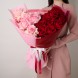 Красно-розовый букет французских роз Страстные мечты