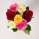Букет разноцветных кенийских роз