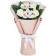 Букет белых орхидей и роз Нежность