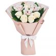 Букет белых орхидей и роз Нежность