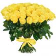 Жёлтые розы в букете Май (60 см)