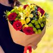 Букет из роз и орхидей Мармелад