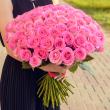 Букет розовых роз Малина [60 см]