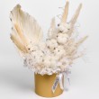 Букет из сухоцветов в коробке "Крем-брюле"
