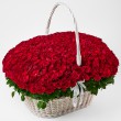 Корзина с 501 шикарной красной розой