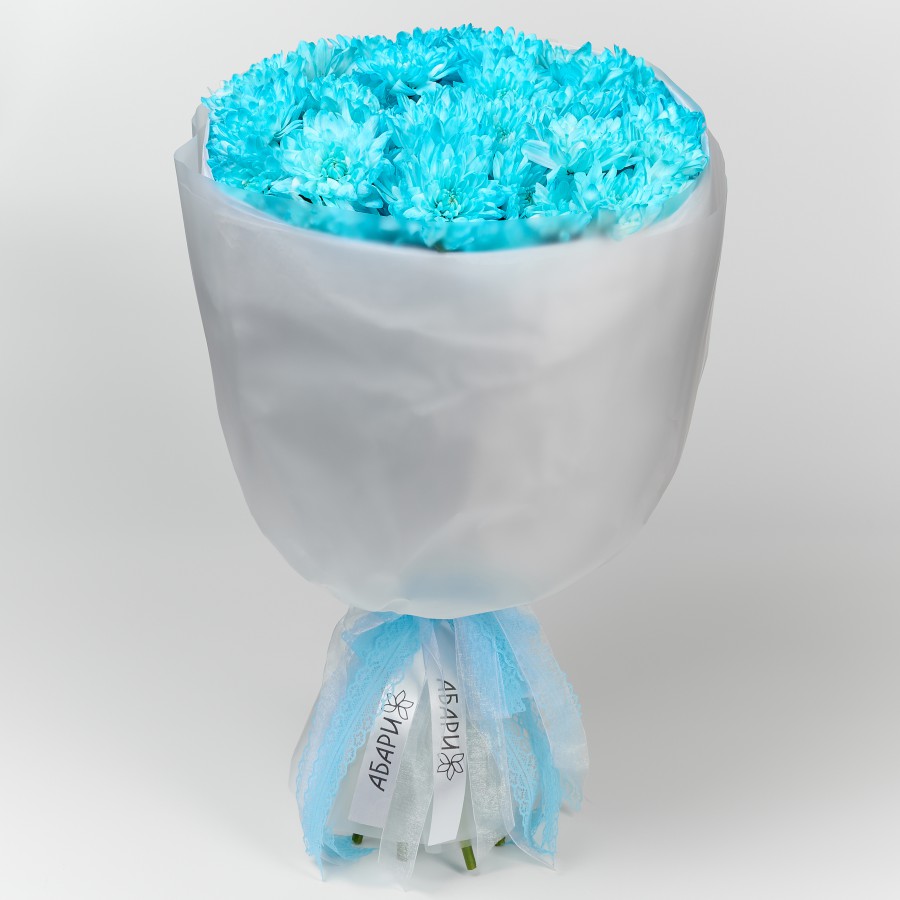 Букет из хризантемы Голубая Мечта