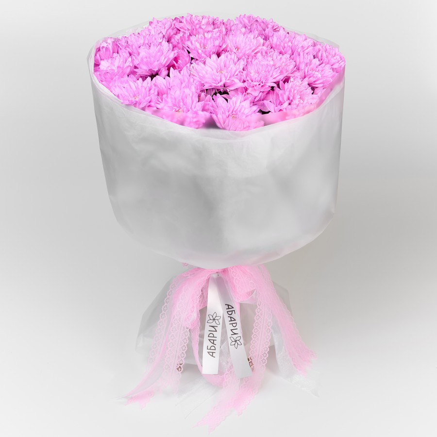 Букет из хризантемы Розовый Восторг