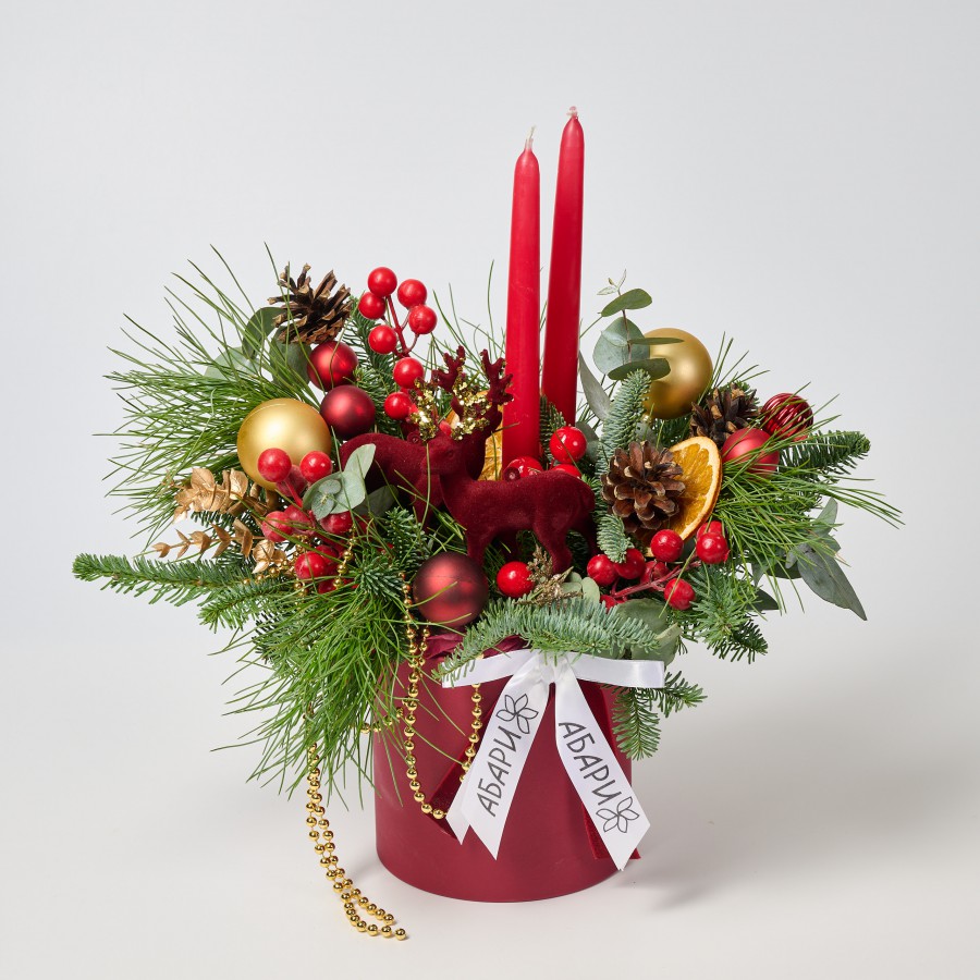 Композиция со свечами &laquo;Волшебные мгновения&raquo;